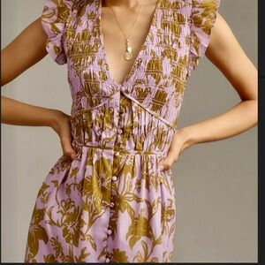 Anthropologie peregrine midi dress